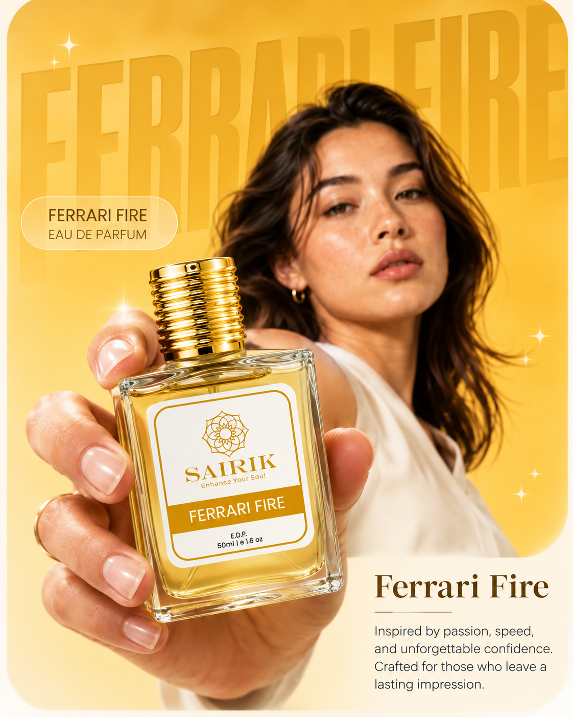 Ferrari Fire Extrait De Parfum | Citrusy Fruity Fragrance | 50ml