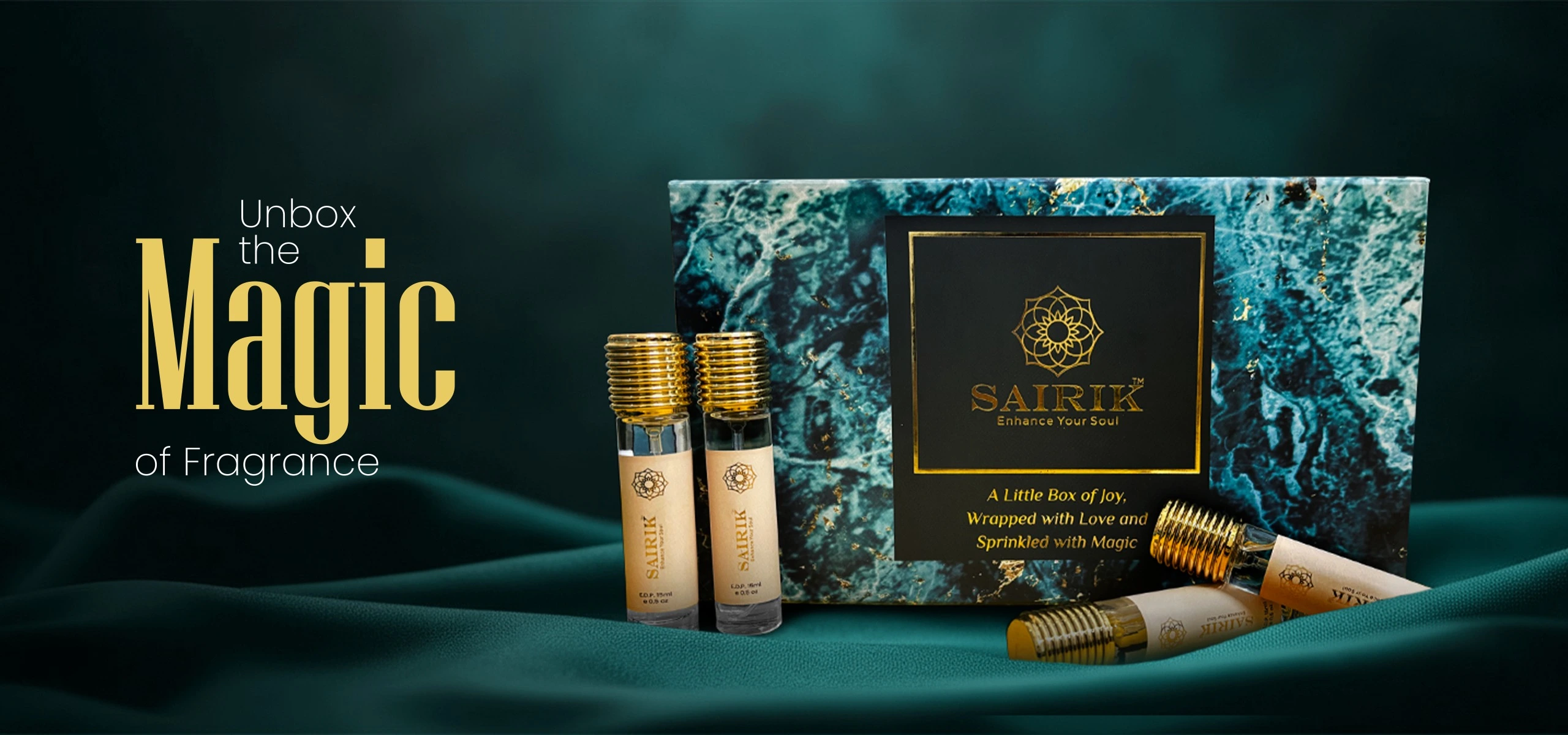 Elegant fragrance gift boxes by House of Sairik